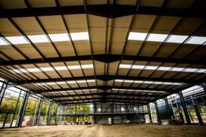 Shed 4 Steel-framed shed building