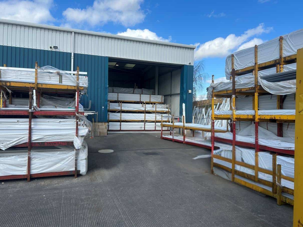 Rapid PVCU Systems original 5.5 metre door opening before widening
