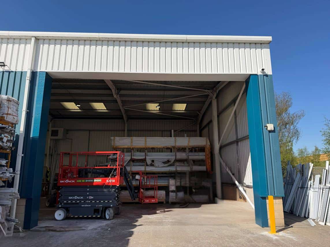 Rapid PVCU Systems door opening after widening to 7 metres